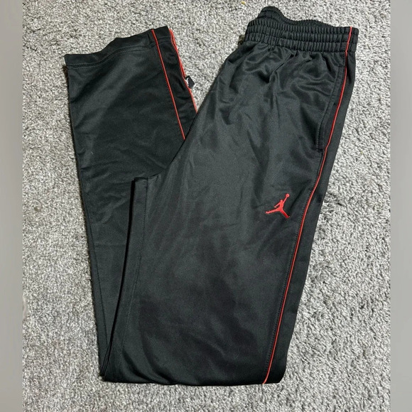 Jordan Other - Jordan YXL Black and Red Sweatpants - Open Bottom